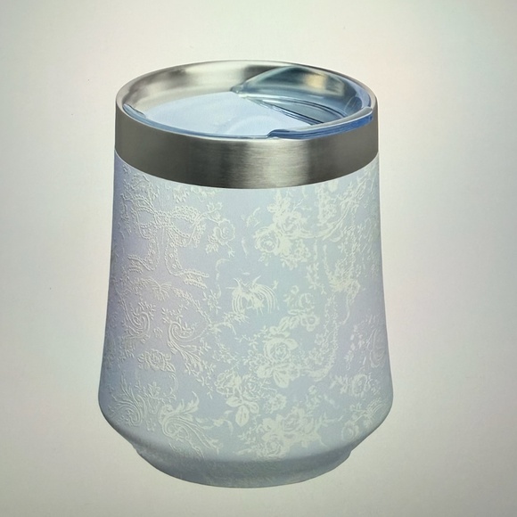 🍷💝🆕Stanley Love Shack Fancy Wine Tumbler * Alpine Blue *  NEW IN BOX - Picture 3 of 7